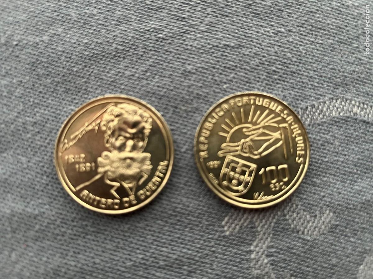 Monedas antiguas de Europa: Moeda portugal 100$ Antero de Quental 1991