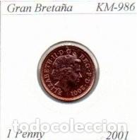 Monedas antiguas de Europa: GRAN BRETA&Ntilde;A 2001, 1 PENNY, KM-986, SC