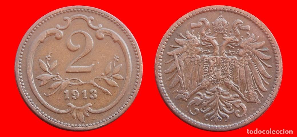 Monete antiche di Europa: 2 HELLER 1913 AUSTRIA-150905