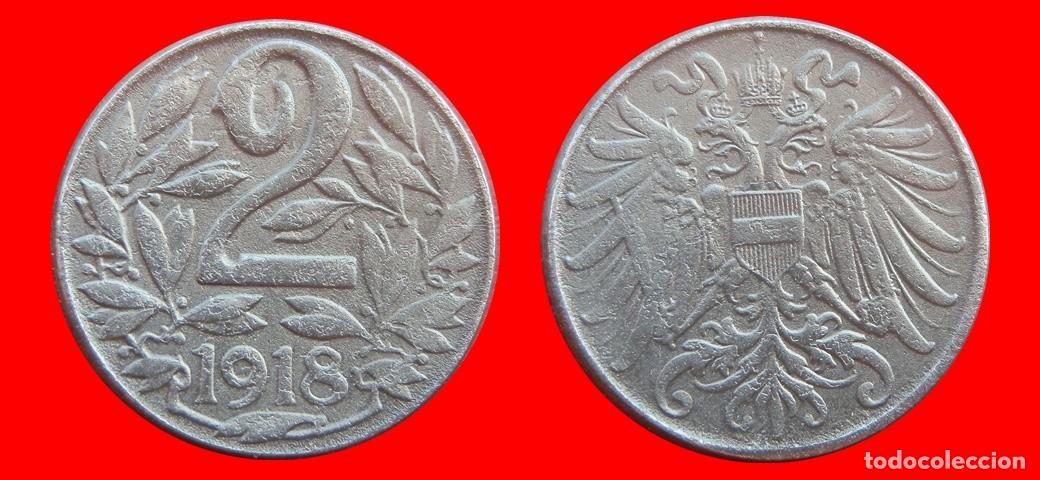 Monedas antiguas de Europa: 2 HELLER 1918 AUSTRIA-150906