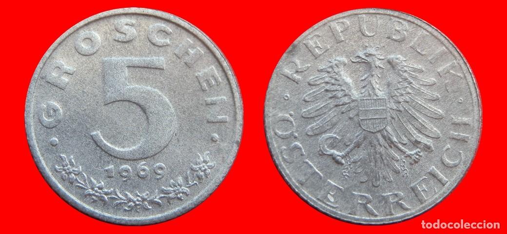 Monedas antiguas de Europa: 5 GROSCHEN 1969 AUSTRIA-150913
