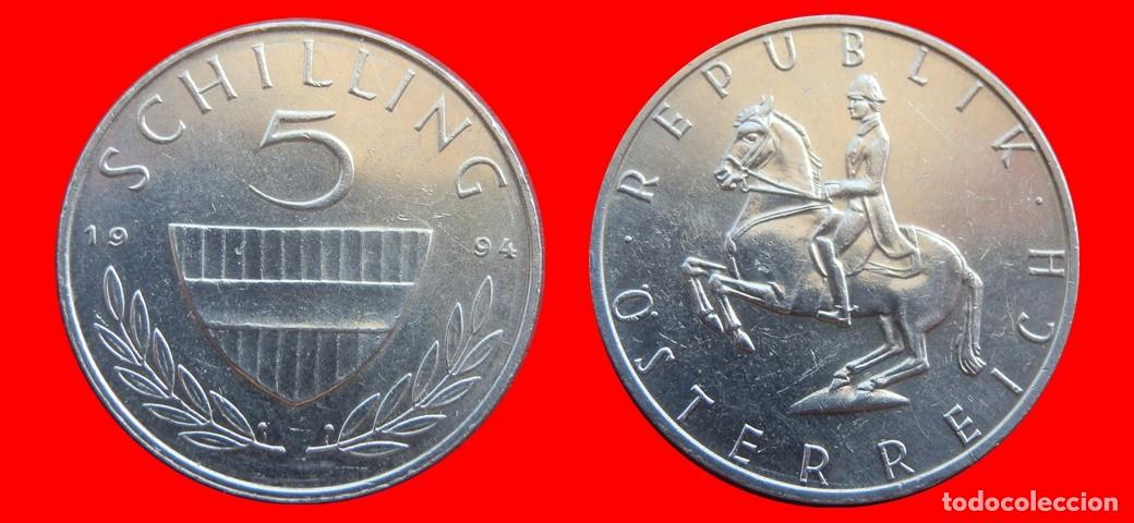 Monedas antiguas de Europa: 5 CHELINES SCHILLING 1994 AUSTRIA-150918