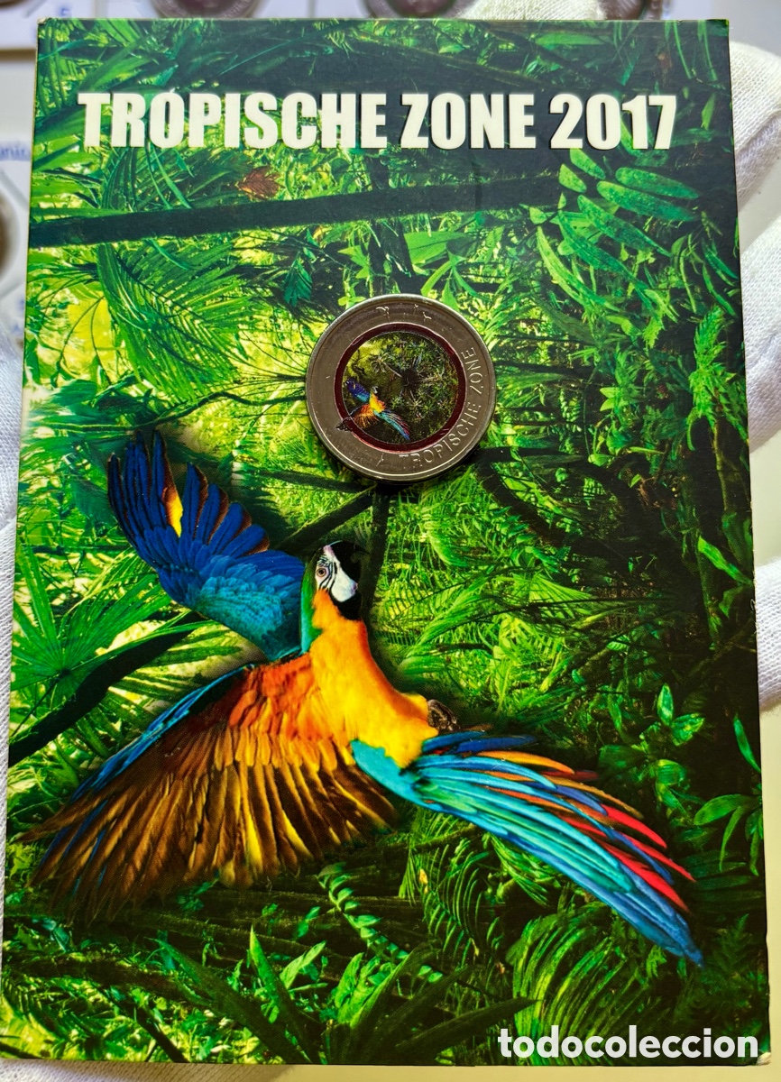 Monedas antiguas de Europa: Moneda ALEMANIA 5 Euro 2017 Color. Blister .Zona Tropical. Euros &euro; Cartera