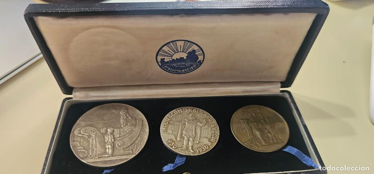 Monedas antiguas de Europa: Muy especial coleccion monedas Islandia 1000 a&ntilde;os Parlamento en plata