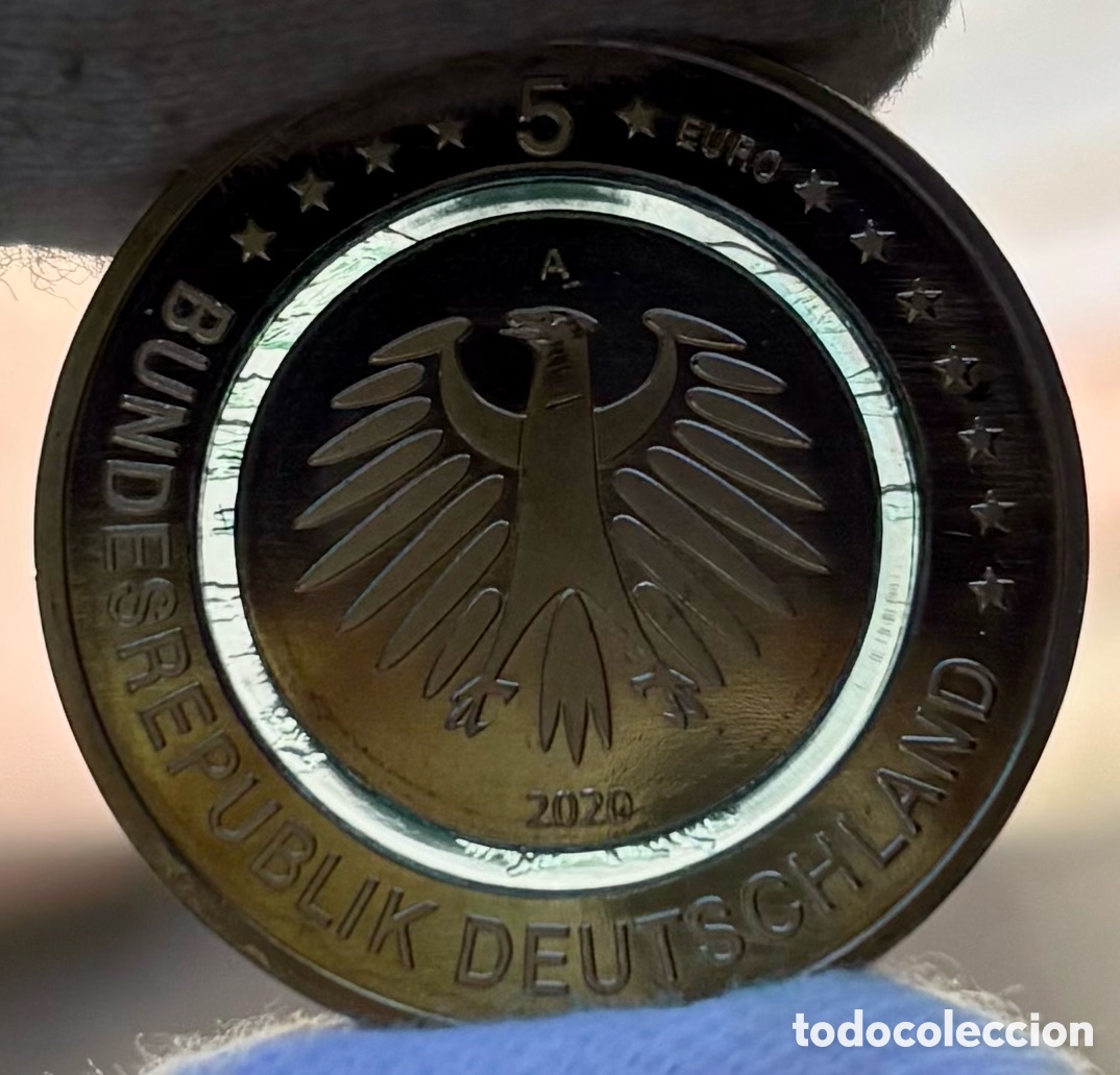 Monedas antiguas de Europa: Moneda ALEMANIA 5 Euros 2020-A Color SC. Zona Subpolar. Euro