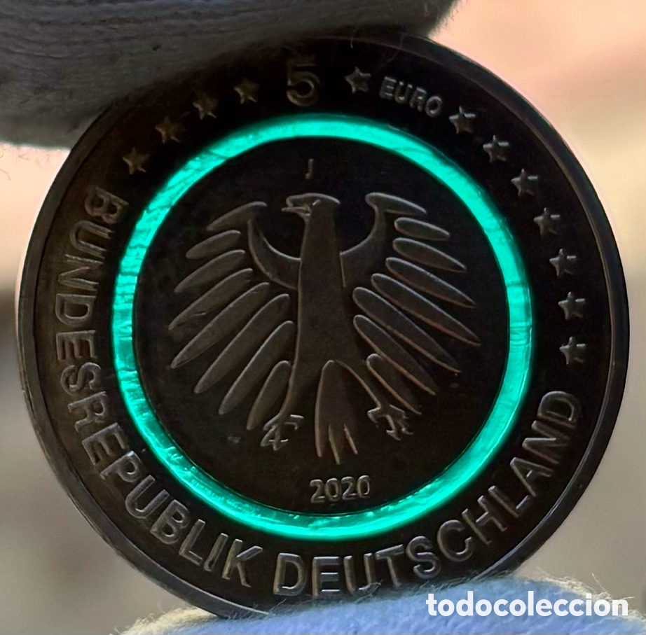 Monedas antiguas de Europa: Moneda ALEMANIA 5 Euros 2020-J. Color SC. Zona Subpolar. Euro