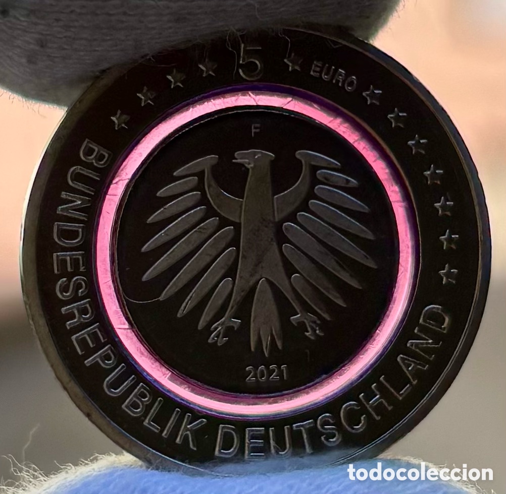 Monedas antiguas de Europa: Moneda ALEMANIA 5 Euros 2021-F Color SC. Zona Polar. Euro