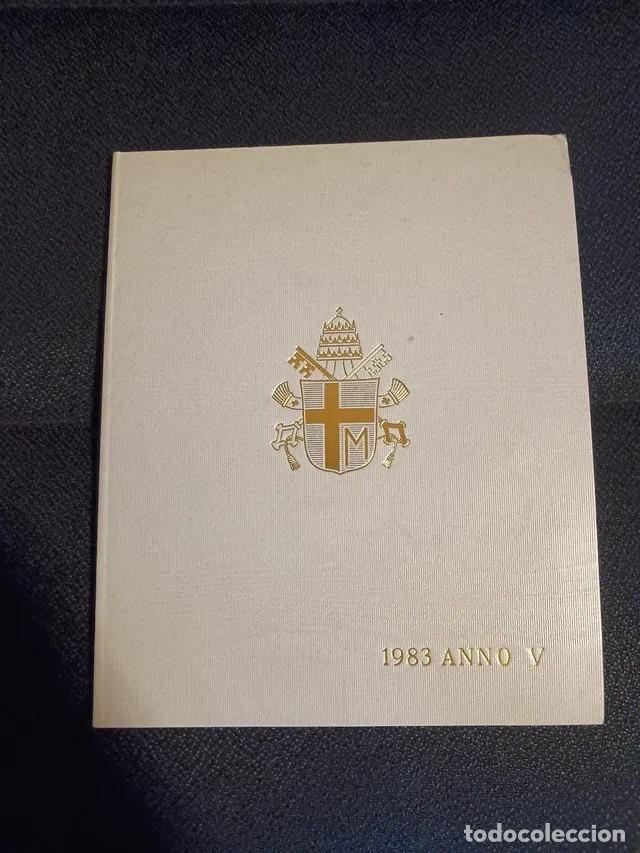 Monedas antiguas de Europa: Vaticano a&ntilde;o 1983 7 monedas liras Anno V Cartera