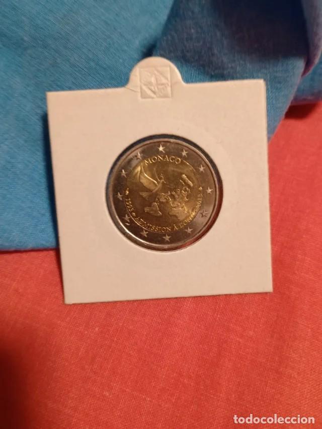 Monedas antiguas de Europa: M&oacute;naco 2 euros &euro; 2013 Adhesi&oacute;n a la ONU SC