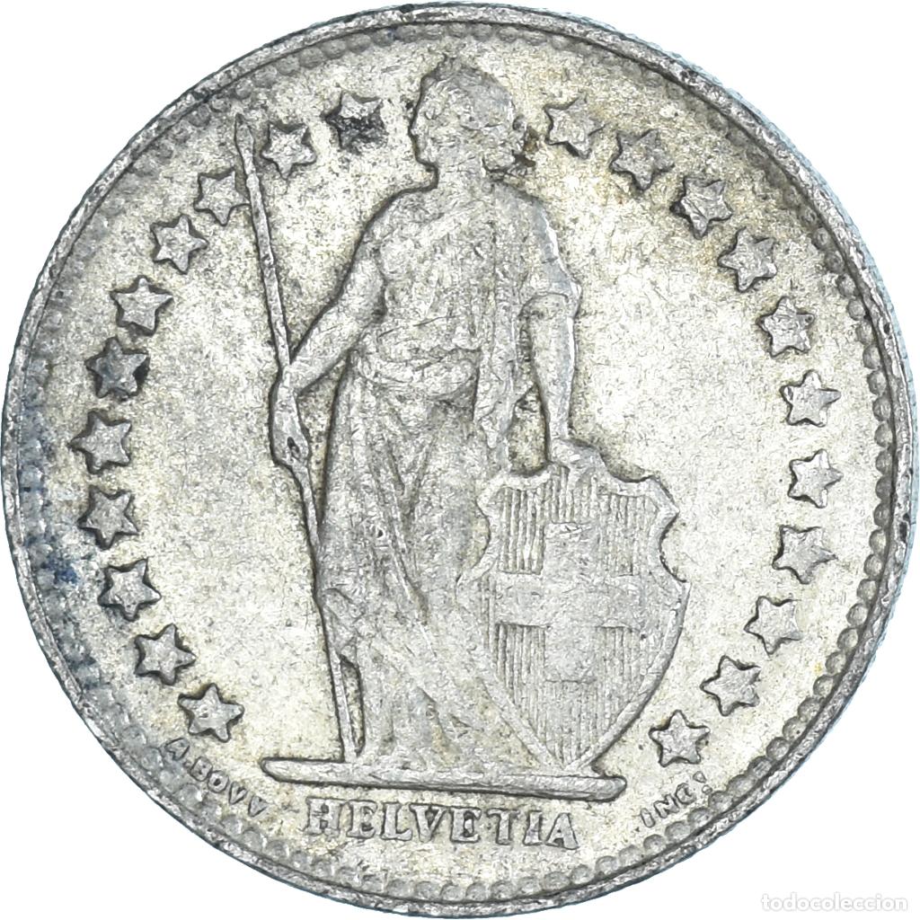 Monedas antiguas de Europa: [#1436976] Moneda, Suiza, 1/2 Franc, 1952
