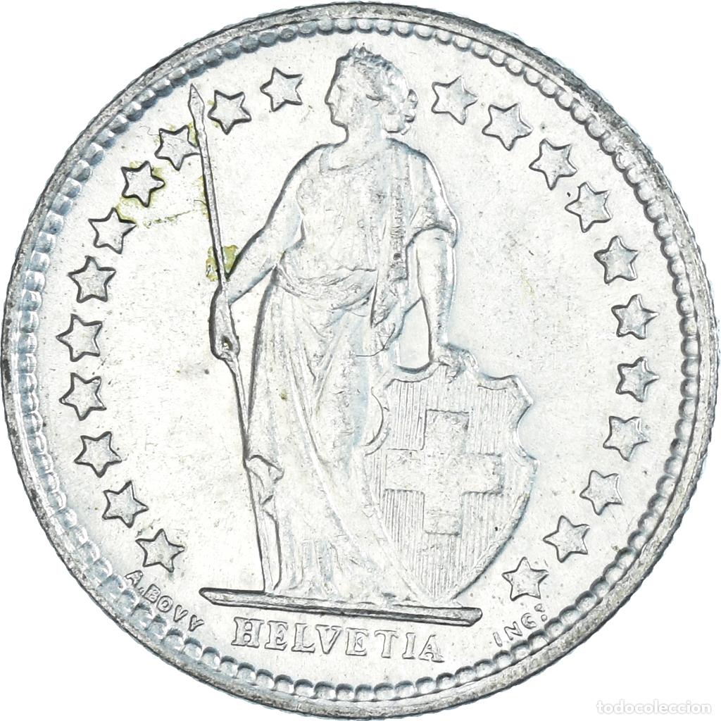 Monedas antiguas de Europa: [#1445651] Moneda, Suiza, 1/2 Franc, 1960