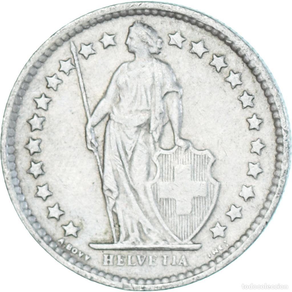 Monedas antiguas de Europa: [#1324770] Moneda, Suiza, 1/2 Franc, 1963