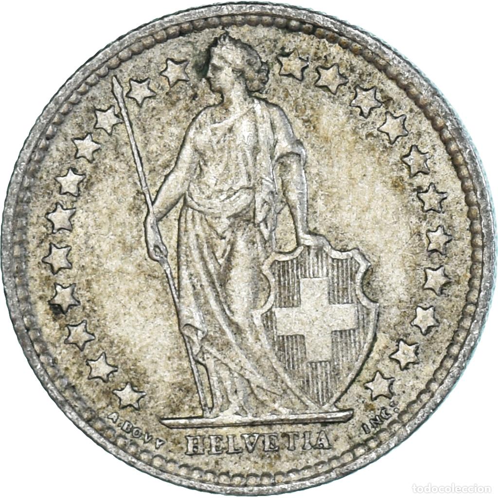 Monedas antiguas de Europa: [#1325486] Moneda, Suiza, 1/2 Franc, 1957