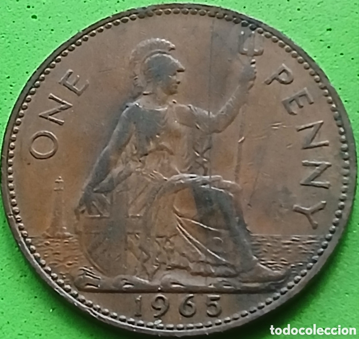 Alte M&uuml;nzen aus Europa: Reino Unido one penny 1965 km#897