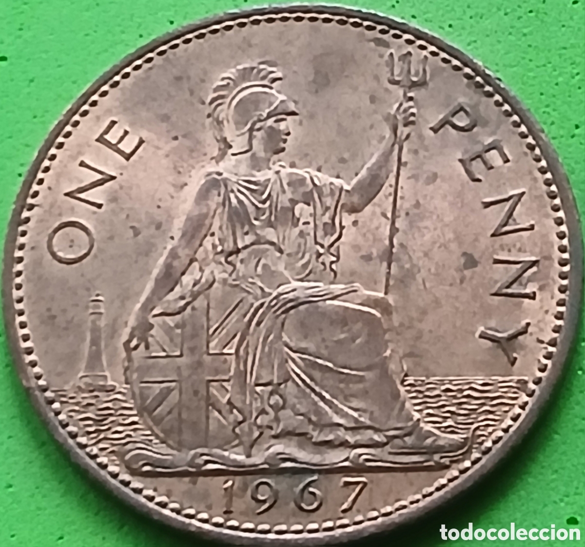 Alte M&uuml;nzen aus Europa: Reino Unido one penny 1967 km#897