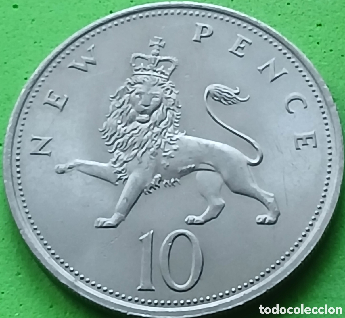 Monedas antiguas de Europa: Reino Unido 10 new pence 1968 km#912