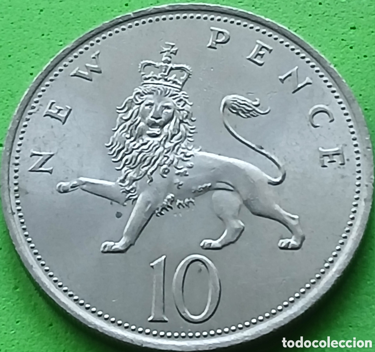Monedas antiguas de Europa: Reino Unido 10 new pence 1969 km#912