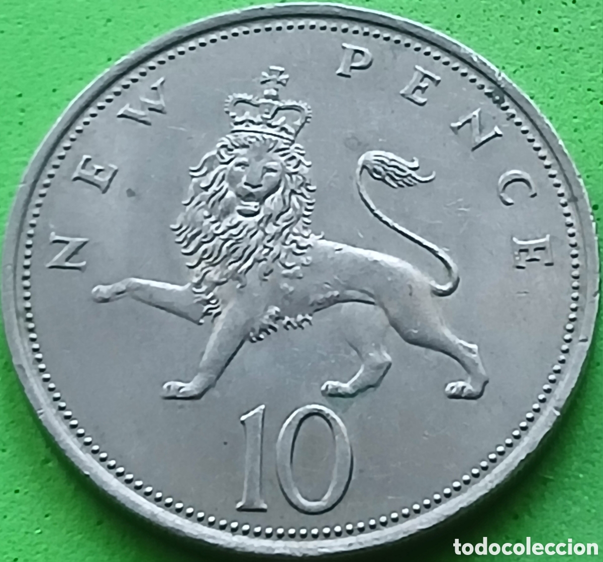 Monedas antiguas de Europa: Reino Unido 10 new pence 1970 km#912