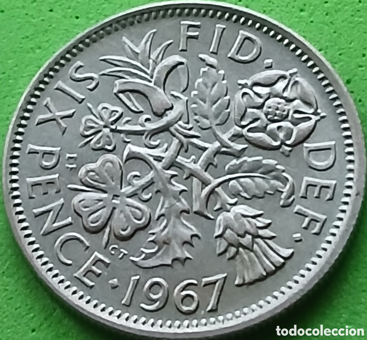Monedas antiguas de Europa: Reino Unido six pence 1967 km#903