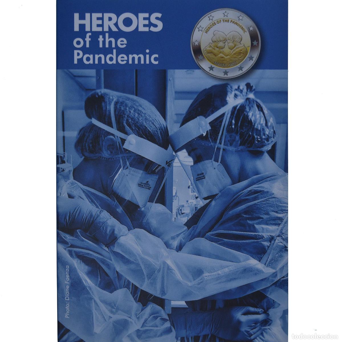 Monedas antiguas de Europa: [#1177535] Malta, 2 Euro, Heroes of the Pandemic, 2021, Monnaie de Paris, Coin card.FDC
