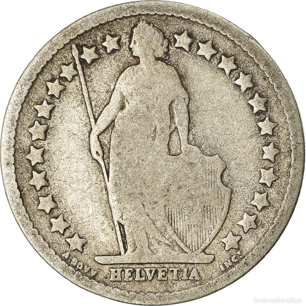 Monedas antiguas de Europa: [#861763] Moneda, Suiza, 1/2 Franc, 1898, Bern, BC+, Cobre - n&iacute;quel, KM:23a.3