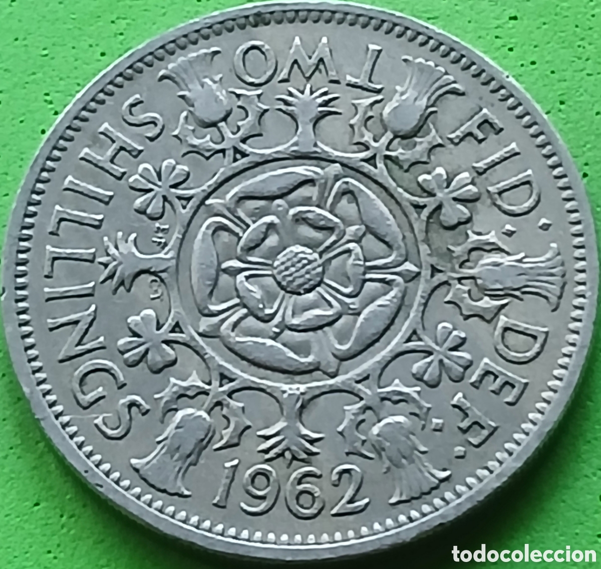 Monedas antiguas de Europa: Reino Unido two shillings 1962 km#906