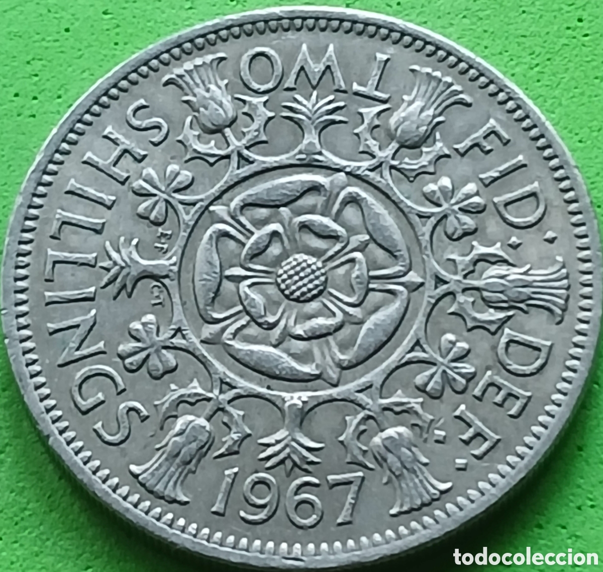 Monedas antiguas de Europa: Reino Unido two shillings 1967 km#906
