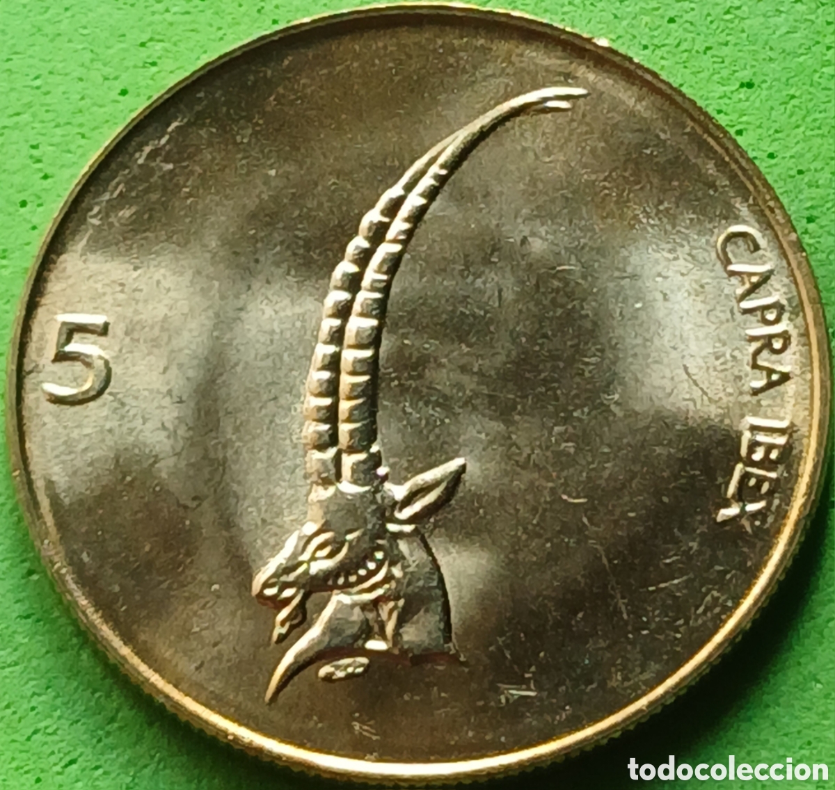 Monedas antiguas de Europa: Eslovenia 5 tolarjev 2000 km#6