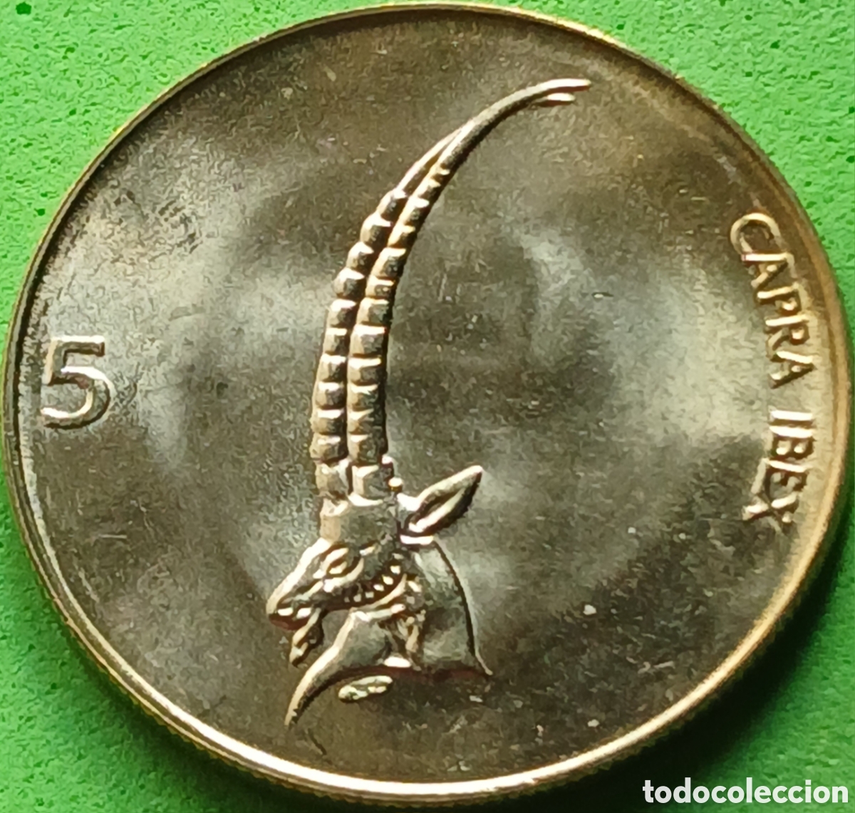 Monedas antiguas de Europa: Eslovenia 5 tolarjev 2000 km#6