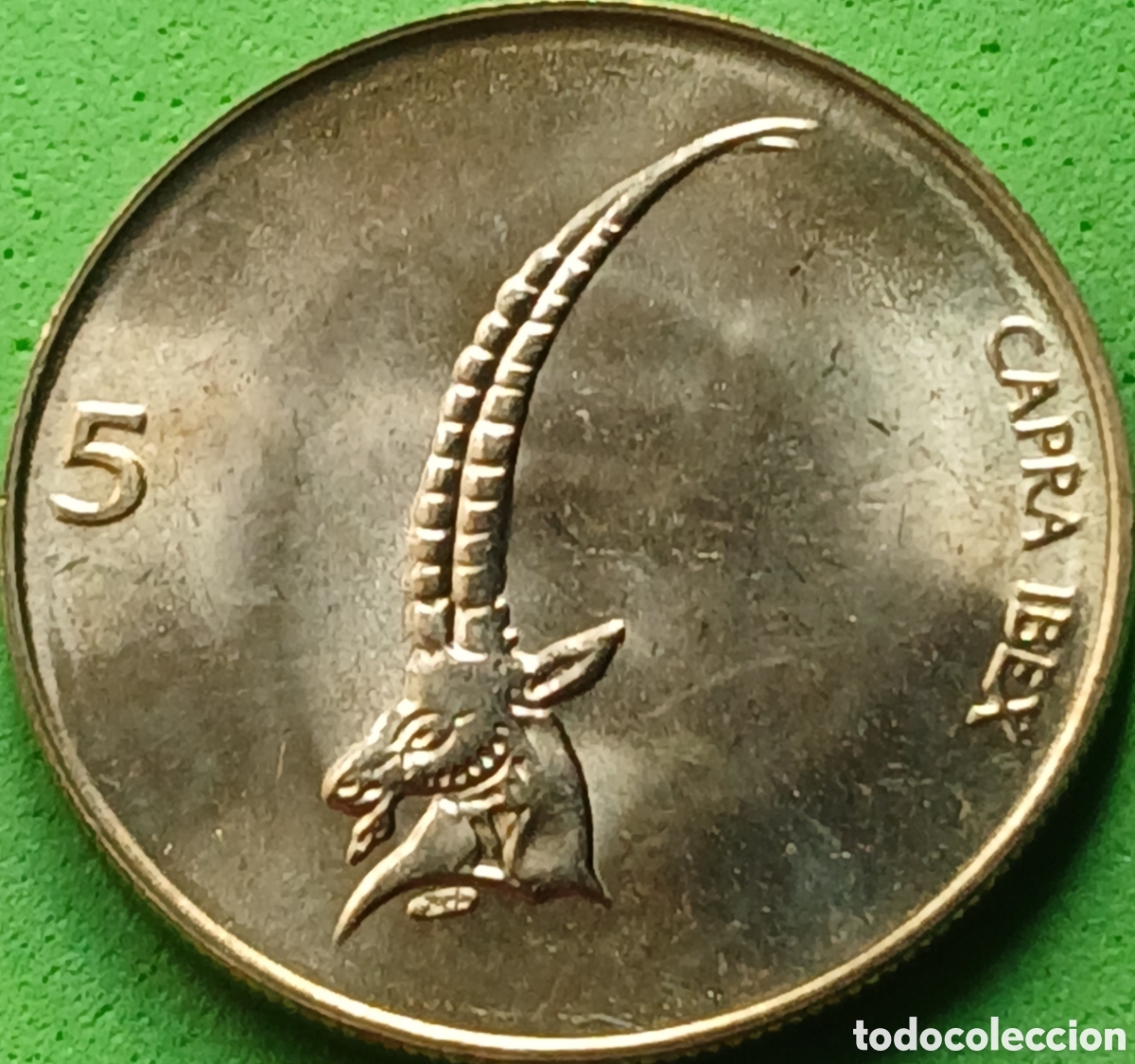 Monedas antiguas de Europa: Eslovenia 5 tolarjev 2000 km#6