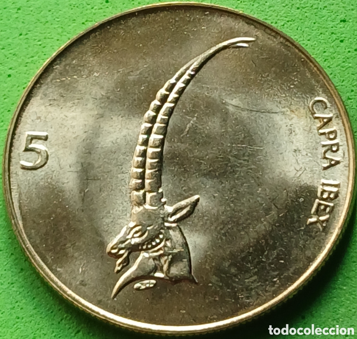 Monedas antiguas de Europa: Eslovenia 5 tolarjev 2000 km#6