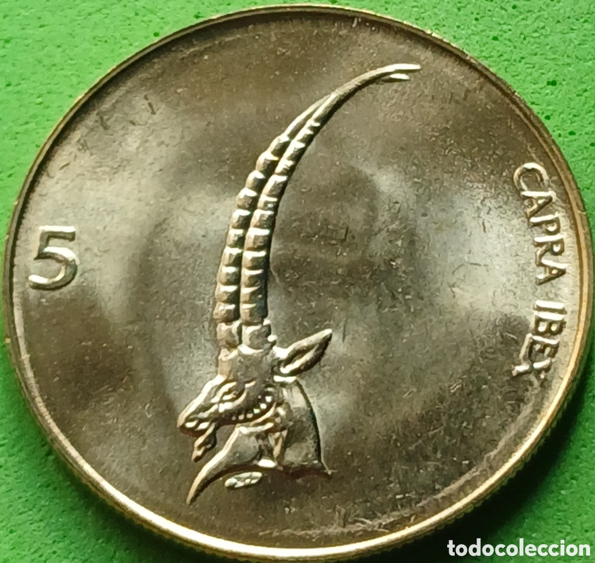 Monedas antiguas de Europa: Eslovenia 5 tolarjev 2000 km#6