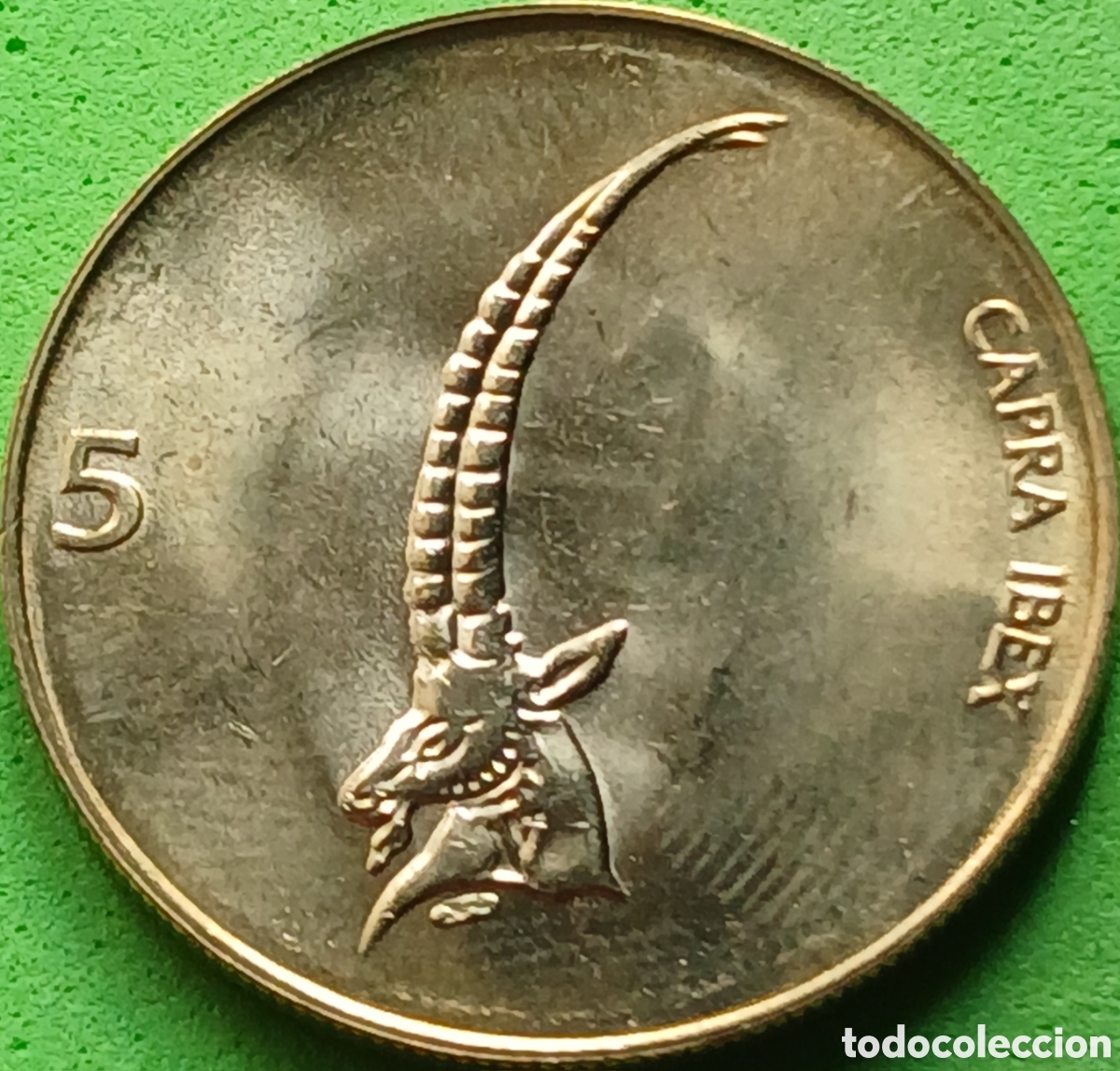 Monedas antiguas de Europa: Eslovenia 5 tolarjev 2000 km#6