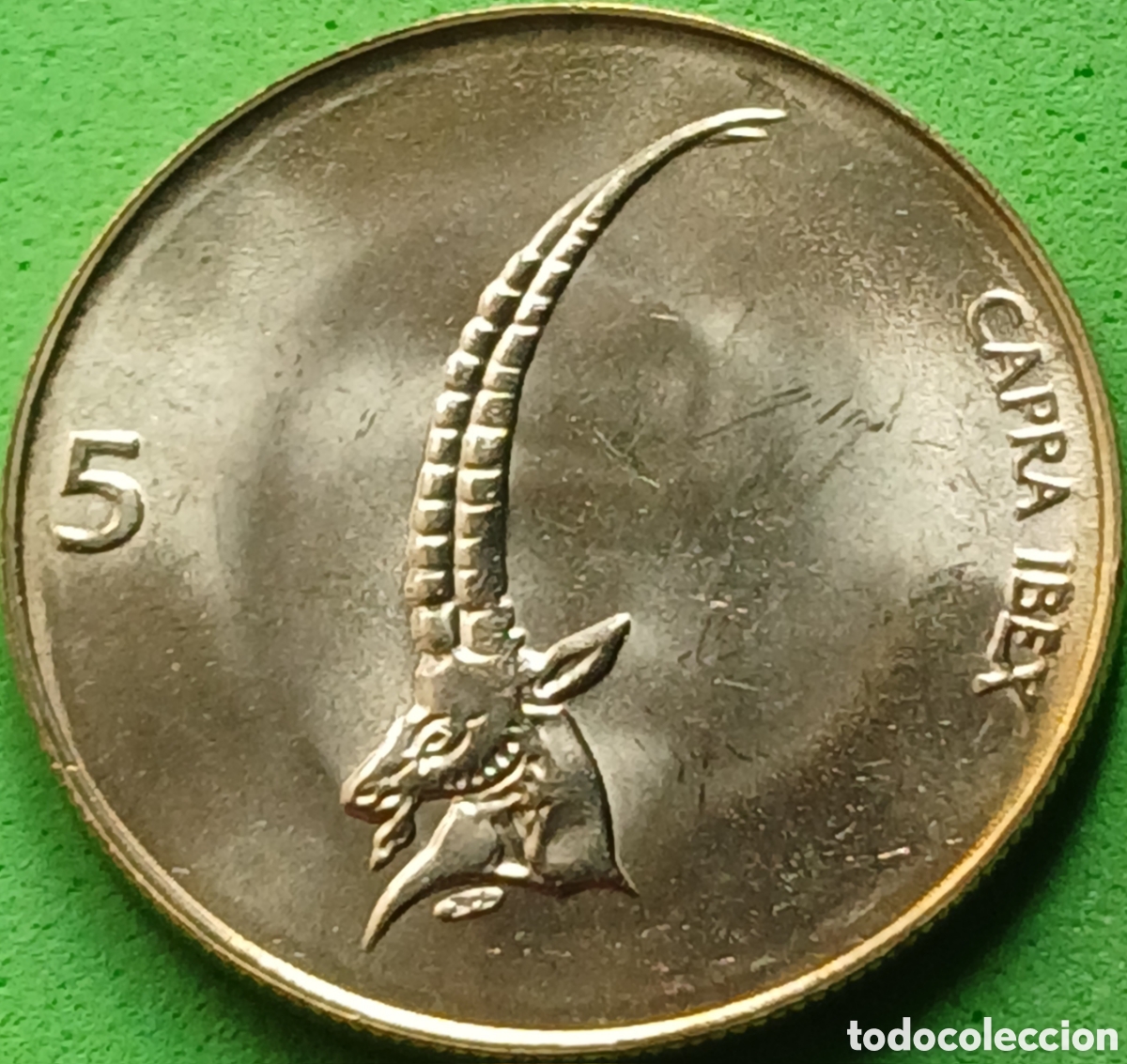 Monedas antiguas de Europa: Eslovenia 5 tolarjev 2000 km#6