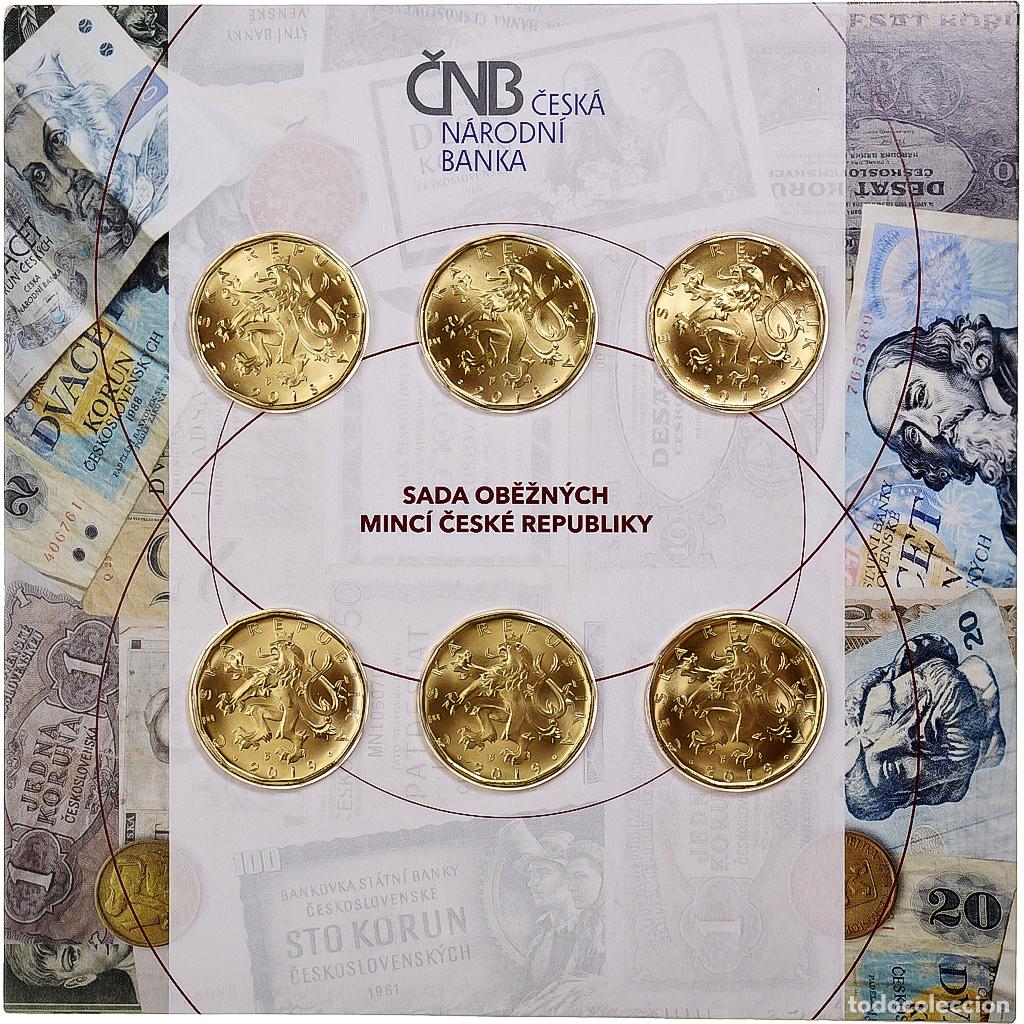 Monedas antiguas de Europa: [#1309804] Rep&uacute;blica Checa, Set 6x20 Kč, 2018-2019, Česk&aacute; mincovna, Lat&oacute;n chapado en