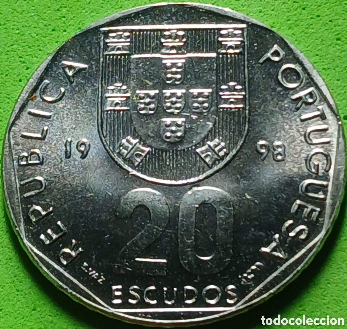 Monedas antiguas de Europa: Portugal 20 escudos 1998 km#634