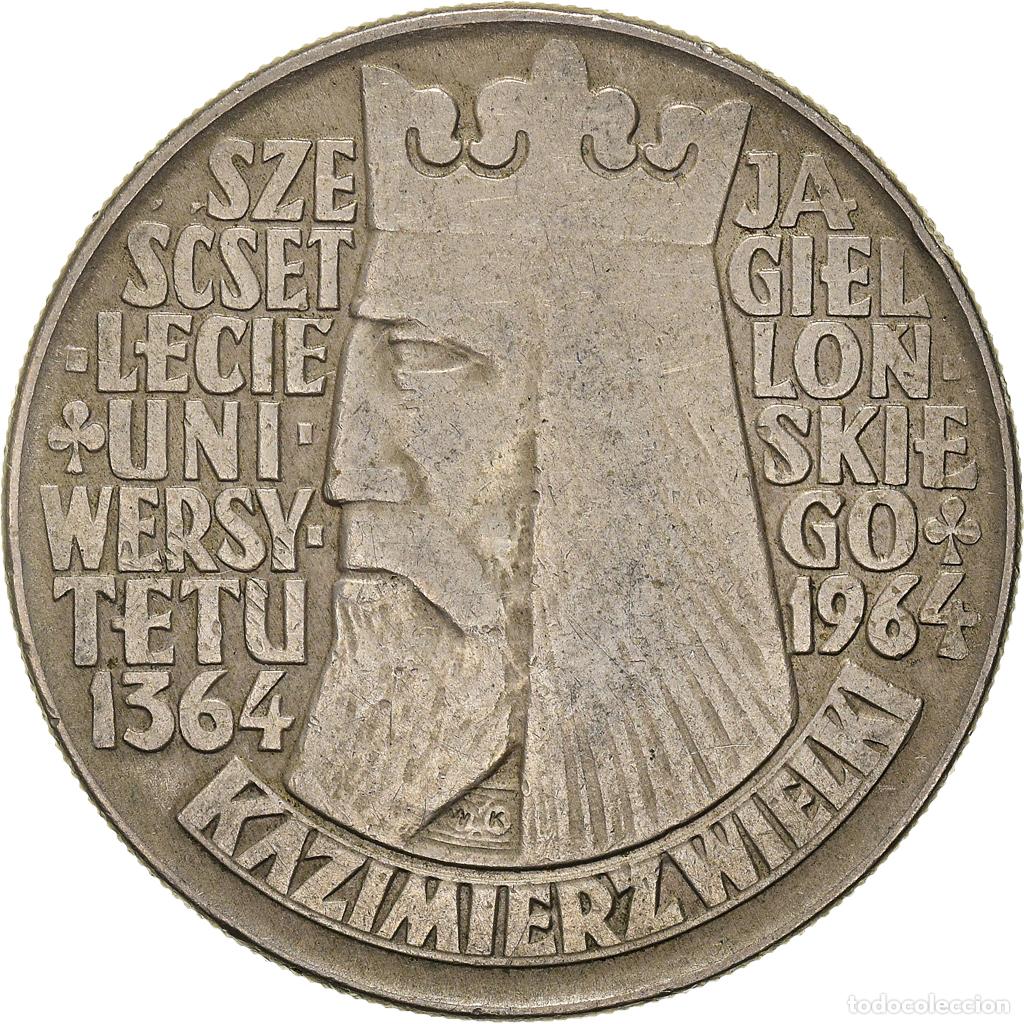 Monedas antiguas de Europa: [#955749] Moneda, Polonia, 10 Zlotych, 1964, MBC, Cobre - n&iacute;quel, KM:52.1