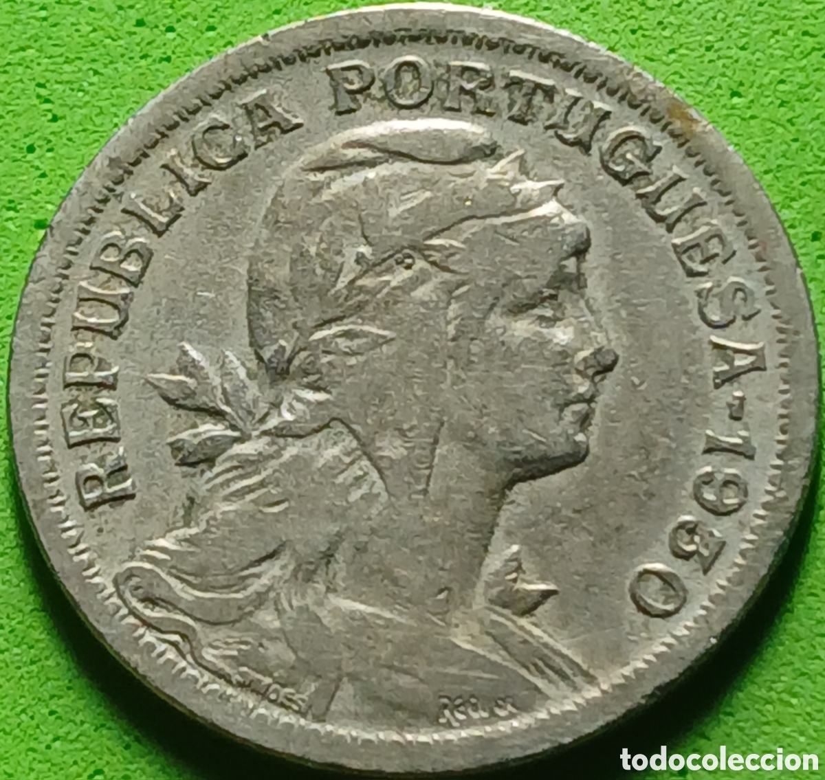 Monedas antiguas de Europa: Portugal 50 centavos 1930 km#577