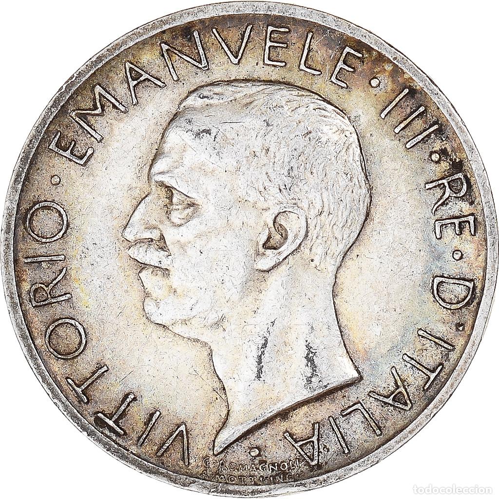 Monedas antiguas de Europa: [#1111935] Moneda, Italia, Vittorio Emanuele III, 5 Lire, 1929, Rome, MBC+, Plata, KM:67.2