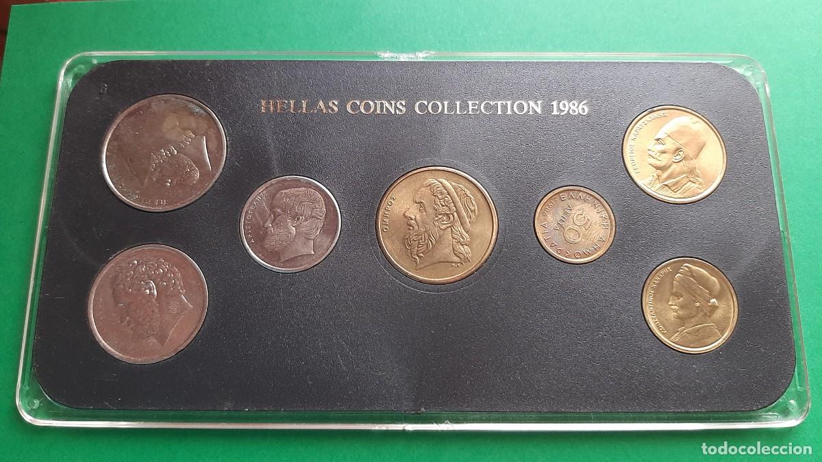 Monedas antiguas de Europa: (GRECIA)(1986) SET DE MONEDAS