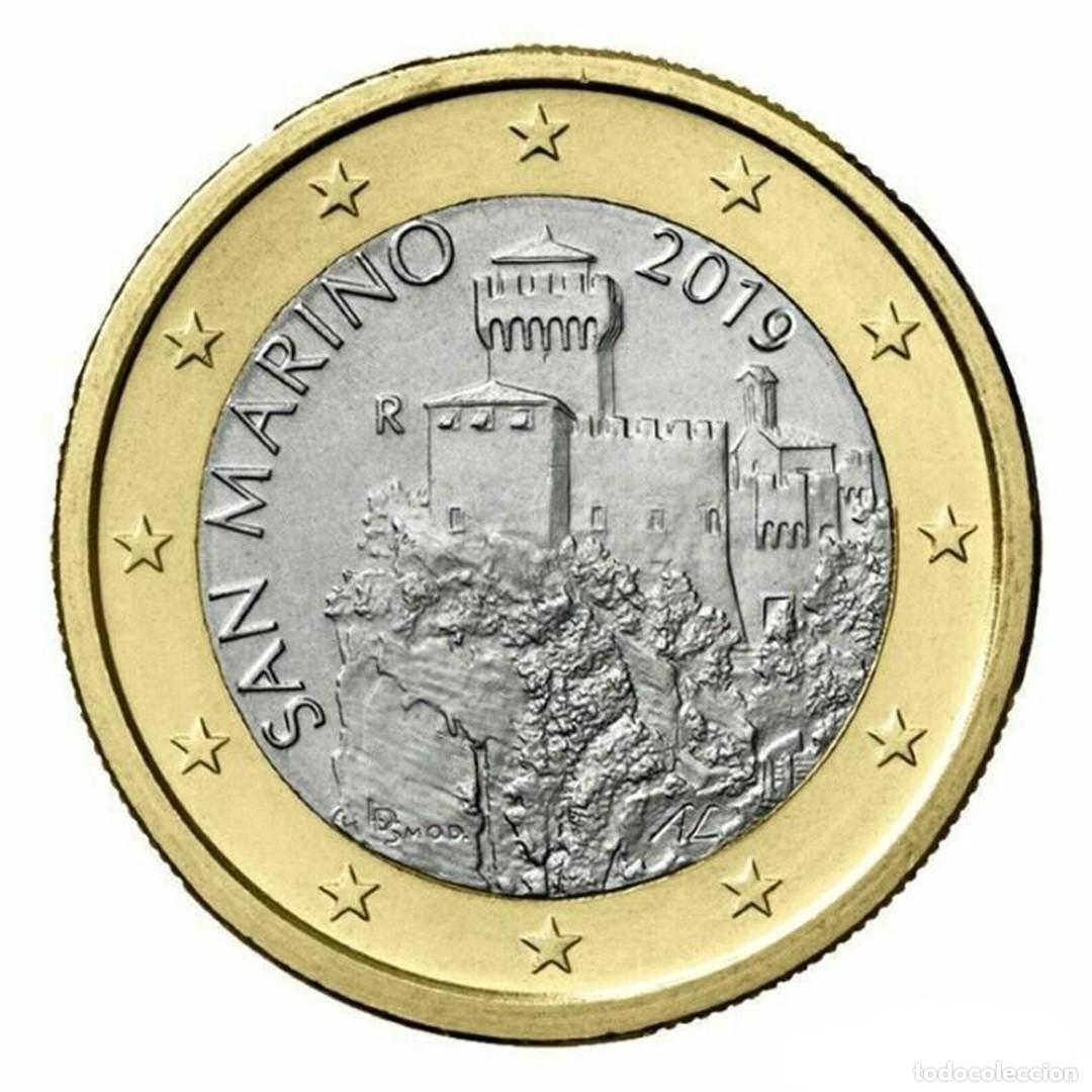 Monedas antiguas de Europa: San Marino 1 Euro La Segunda Torre 2017 Km  561 Sc Unc