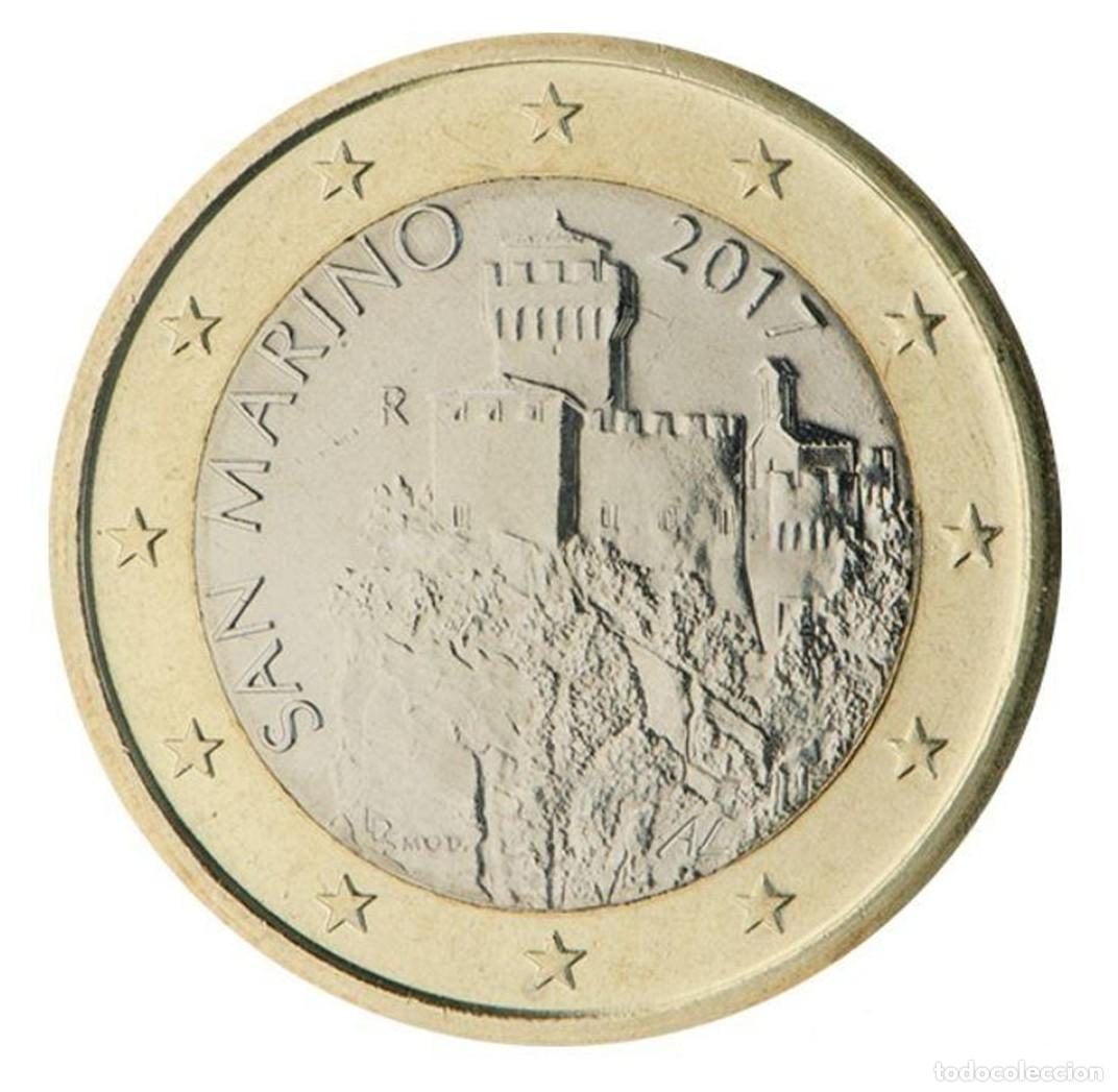 Monedas antiguas de Europa: San Marino 1 Euro La Segunda Torre 2017 Km  561 Sc Unc