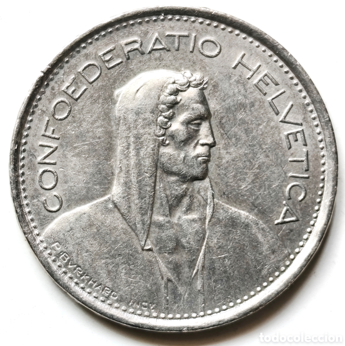 Monedas antiguas de Europa: Suiza, 5 Francs de 1973