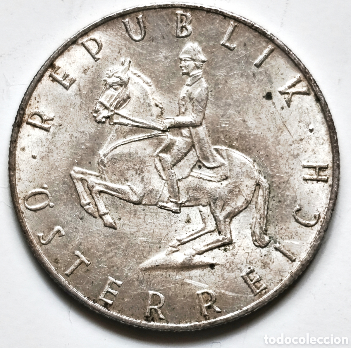 Monedas antiguas de Europa: Austria, 5 Schilling de 1960, plata