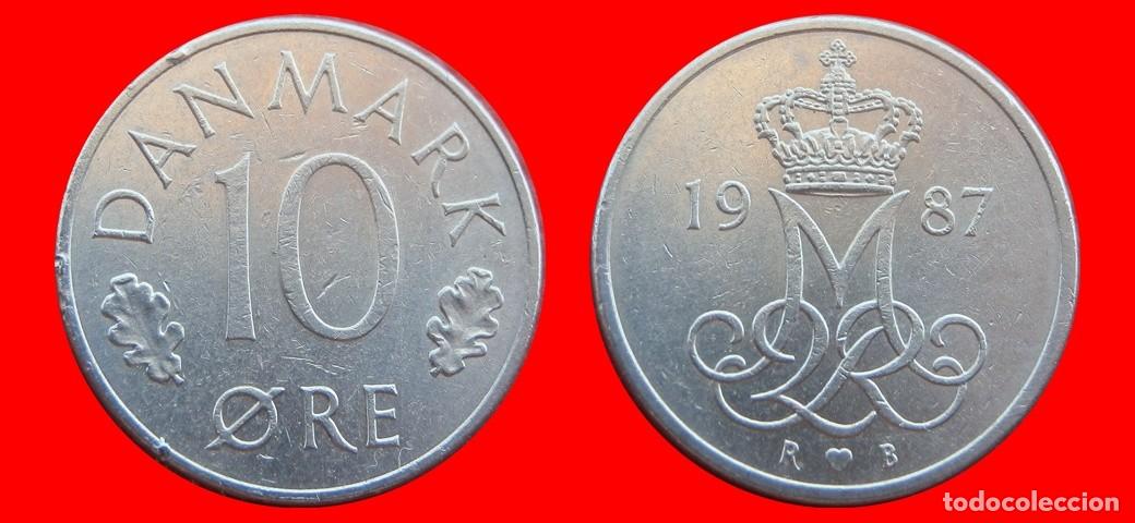Monedas antiguas de Europa: 10 ORE 1987 DINAMARCA-150959