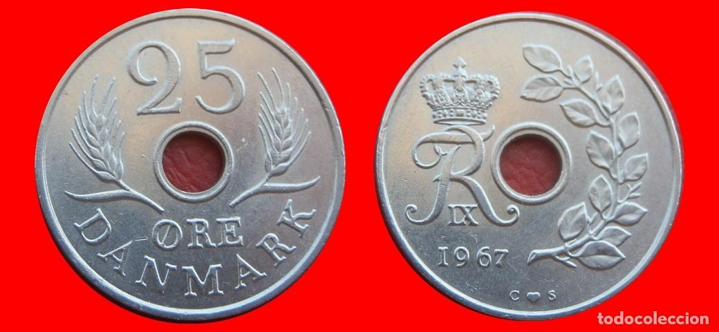 Monedas antiguas de Europa: 25 ORE 1967 DINAMARCA-150960