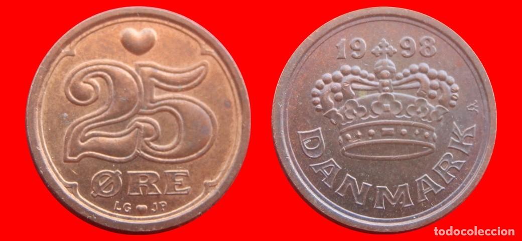 Monedas antiguas de Europa: 25 ORE 1998 DINAMARCA-150962