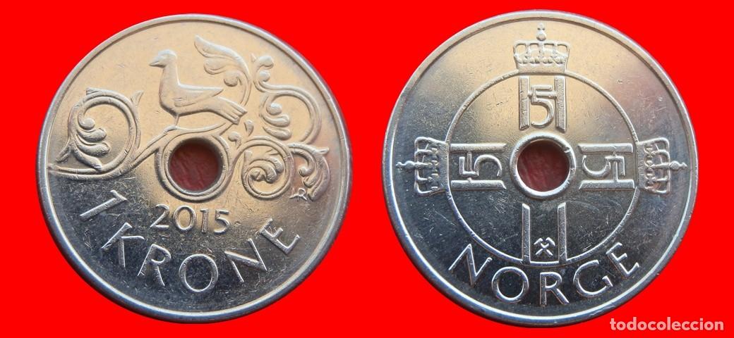 Monedas antiguas de Europa: 1 CORONA 2015 NORUEGA-150973