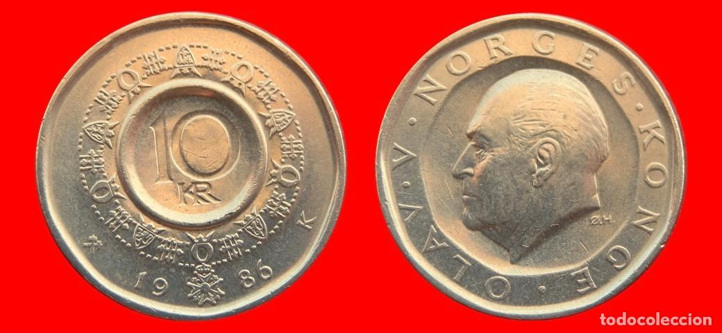 Monedas antiguas de Europa: 10 CORONAS 1986 NORUEGA-150976
