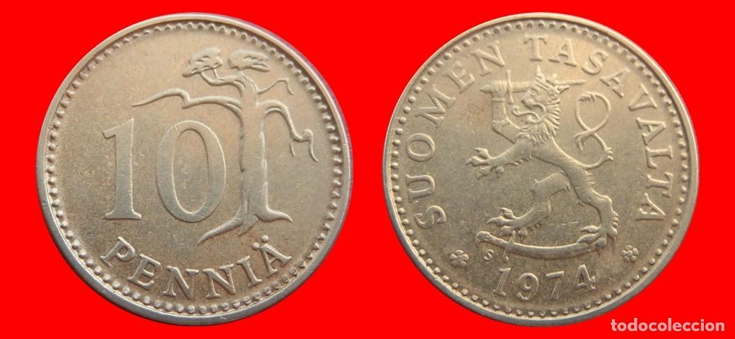 Monedas antiguas de Europa: 10 PENNIA 1974 FINLANDIA-150980
